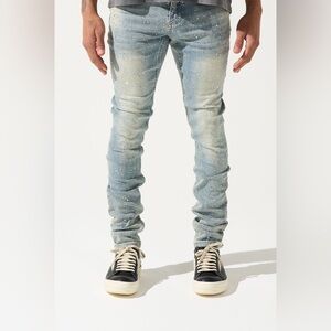 SERENEDE FRANCHISE JEANS VINTAGE STONE CRYSTAL WASH